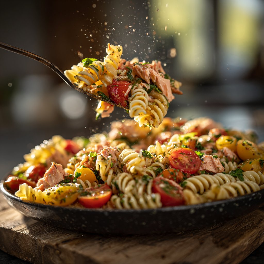 Tomato and Salmon Pasta Salad