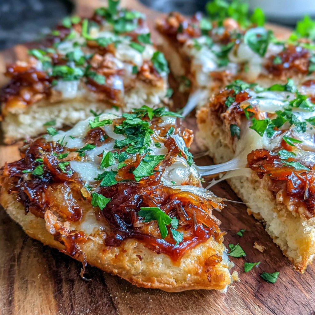 BBQ Turkey Pizza on a Flatbread