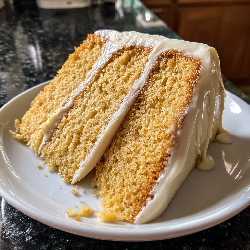 Dessert Vanilla Sponge Cake