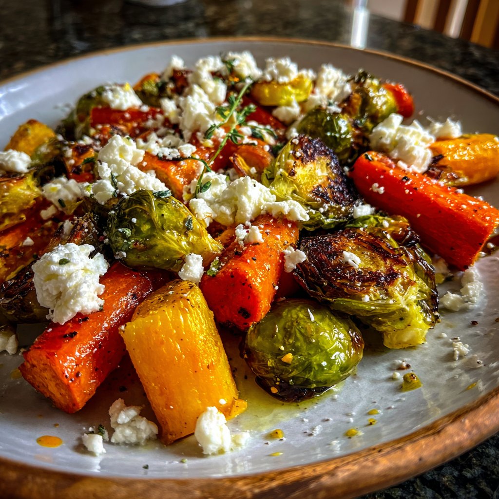 Roasted Vegetables with Feta