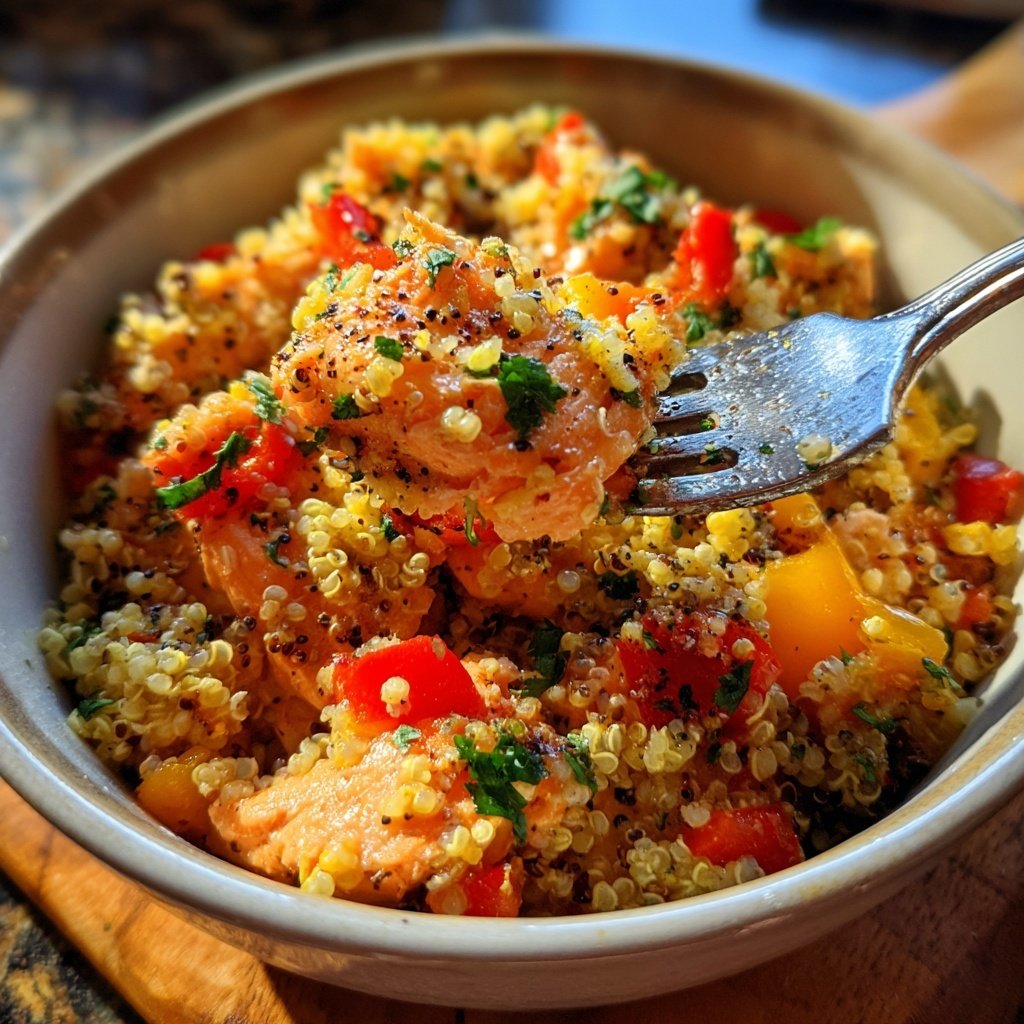 Savory Salmon and Quinoa Bowl