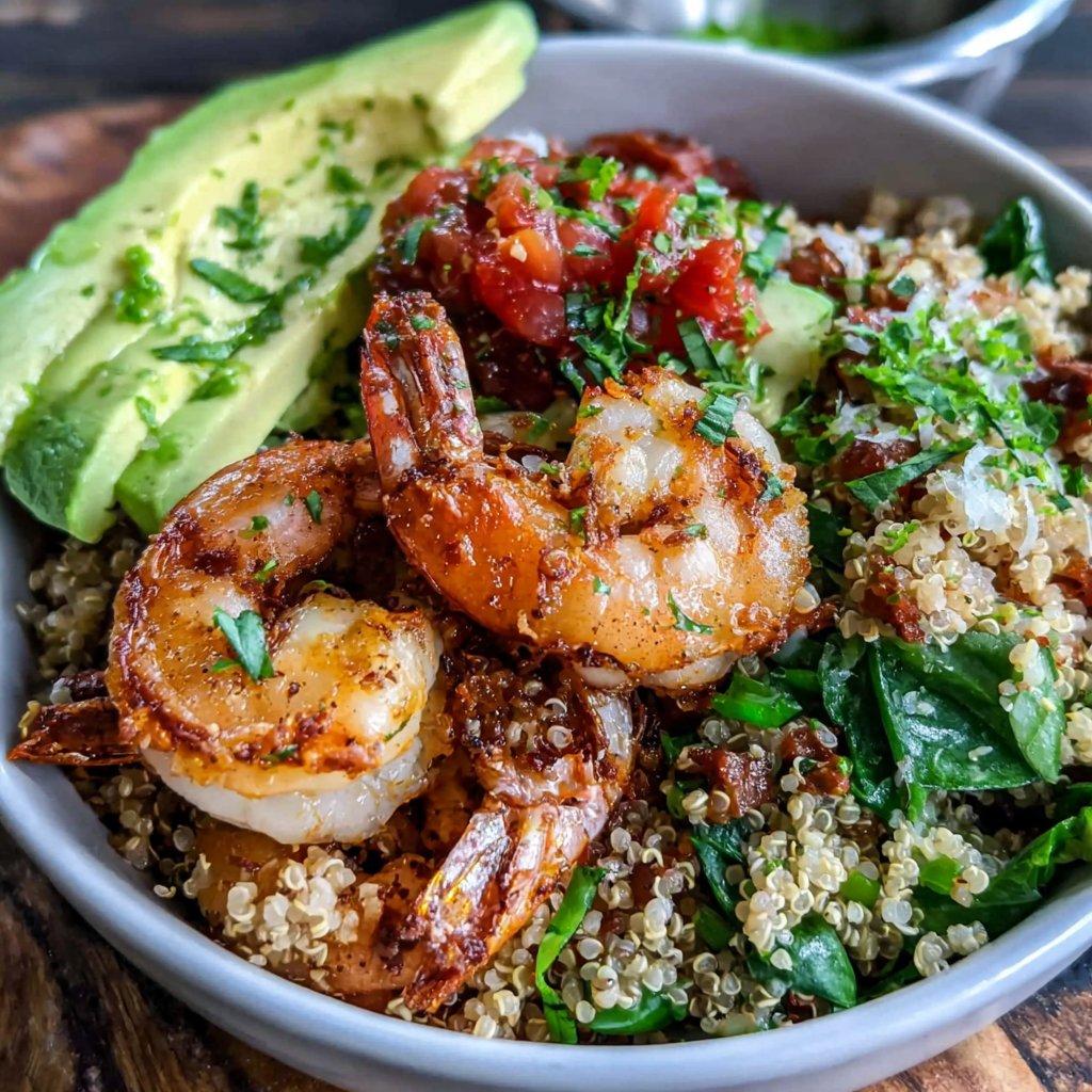 Shrimp And Quinoa Bowl