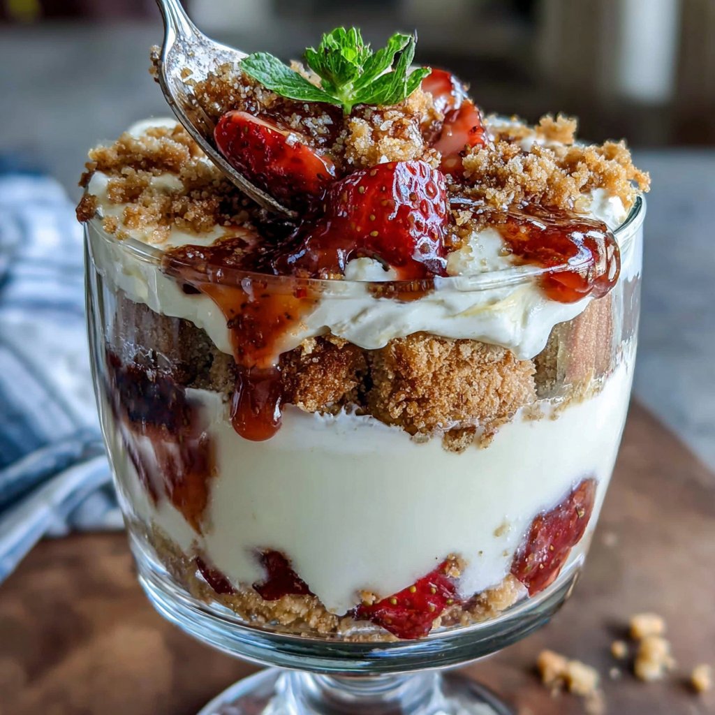 Strawberry Cheesecake Trifle